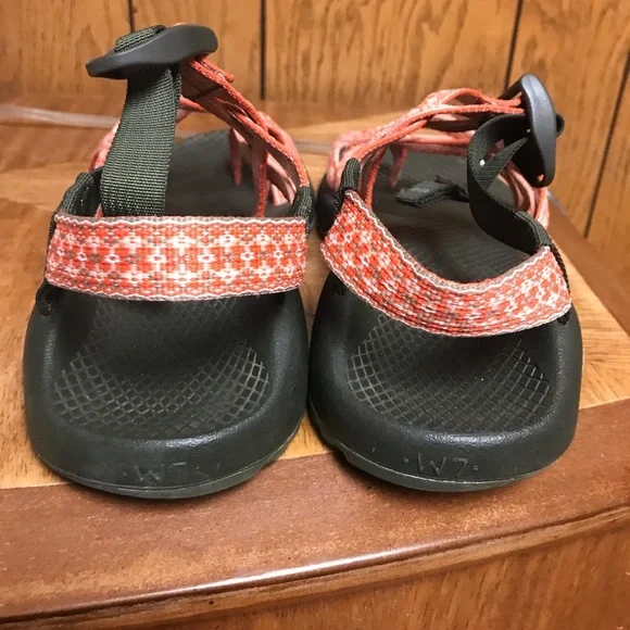 Chaco" Sandals Size-W7 Orange -Good Condition - Picture 5 of 12